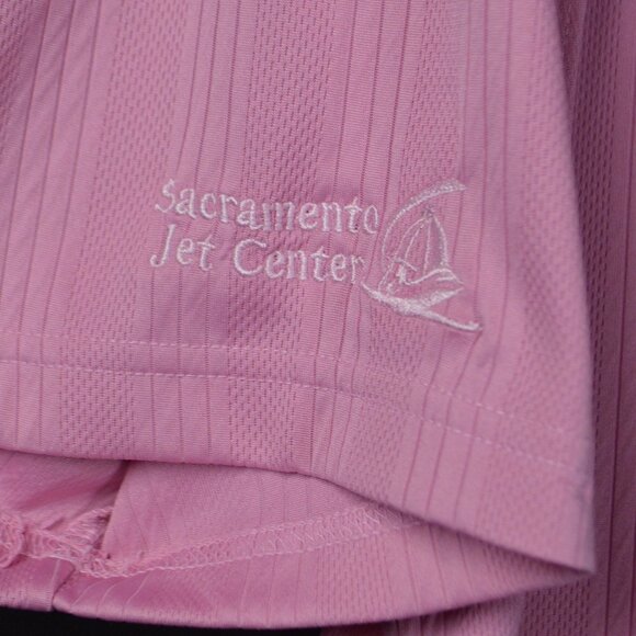 Mens MIZUNO Pink Polo Drylite Golf Shirt Sacramento Size: S - Picture 3 of 3